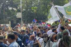 NasDem, Prima, PBB, dan Perindo tiba di kantor KPU